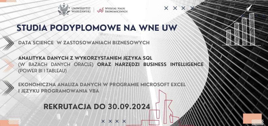 Trwa rekrutacja na studia podyplomowe na WNE UW