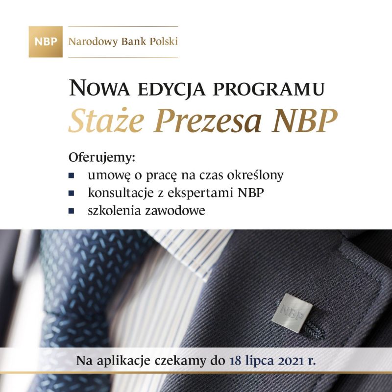 Program Staże Prezesa NBP
